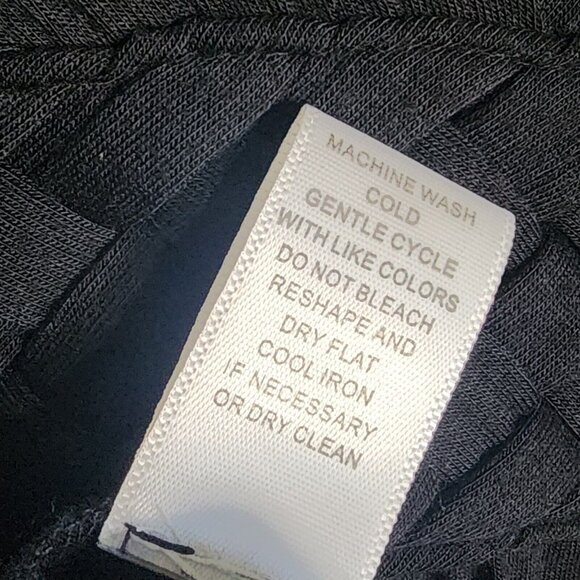 CABLE & GAUGE Solid All Black Sleeveless Pullover Maxi Dress Womens Size S Small - Picture 7 of 7